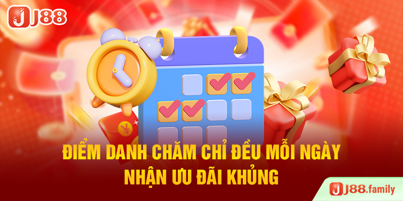 Điểm danh chăm chỉ đều mỗi ngày nhận ưu đãi khủng