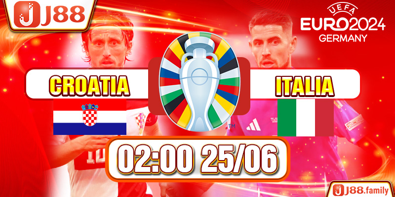 Soi kèo trận đấu Croatia và Italia (25/6)