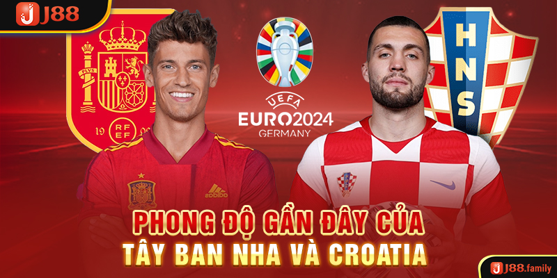 Phong độ gần đây của Tây Ban Nha và Croatia